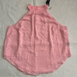 Torrid Pink Chiffon Halter Top Blouse NWT